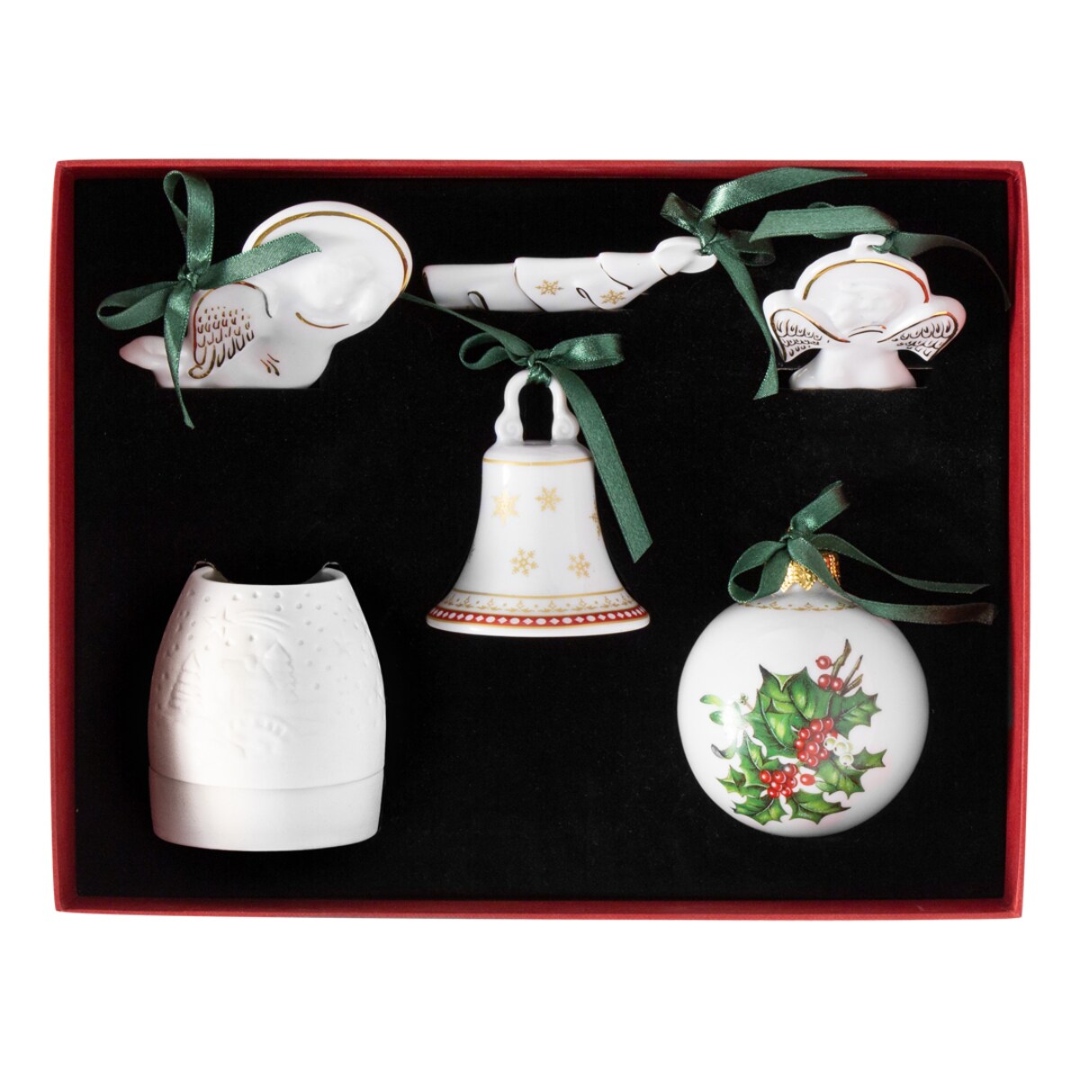 Zestaw Holly ze świecznikiem i bombką G753