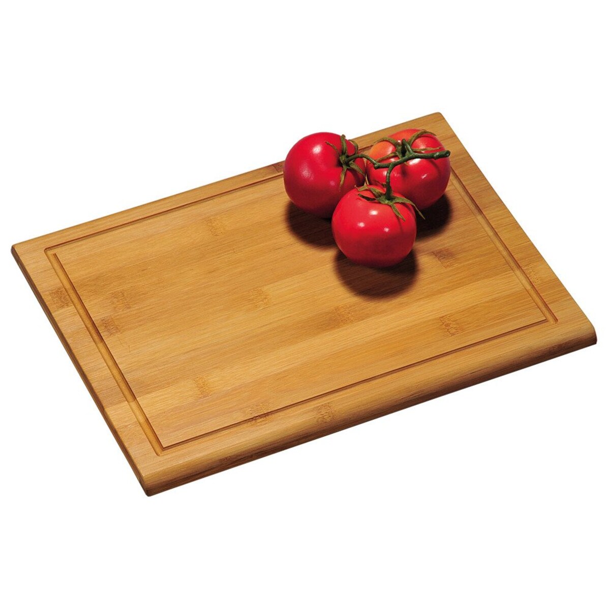 Deska do krojenia z bambusa, prostokątna z rowkami, 38 x 28 cm, Kesper