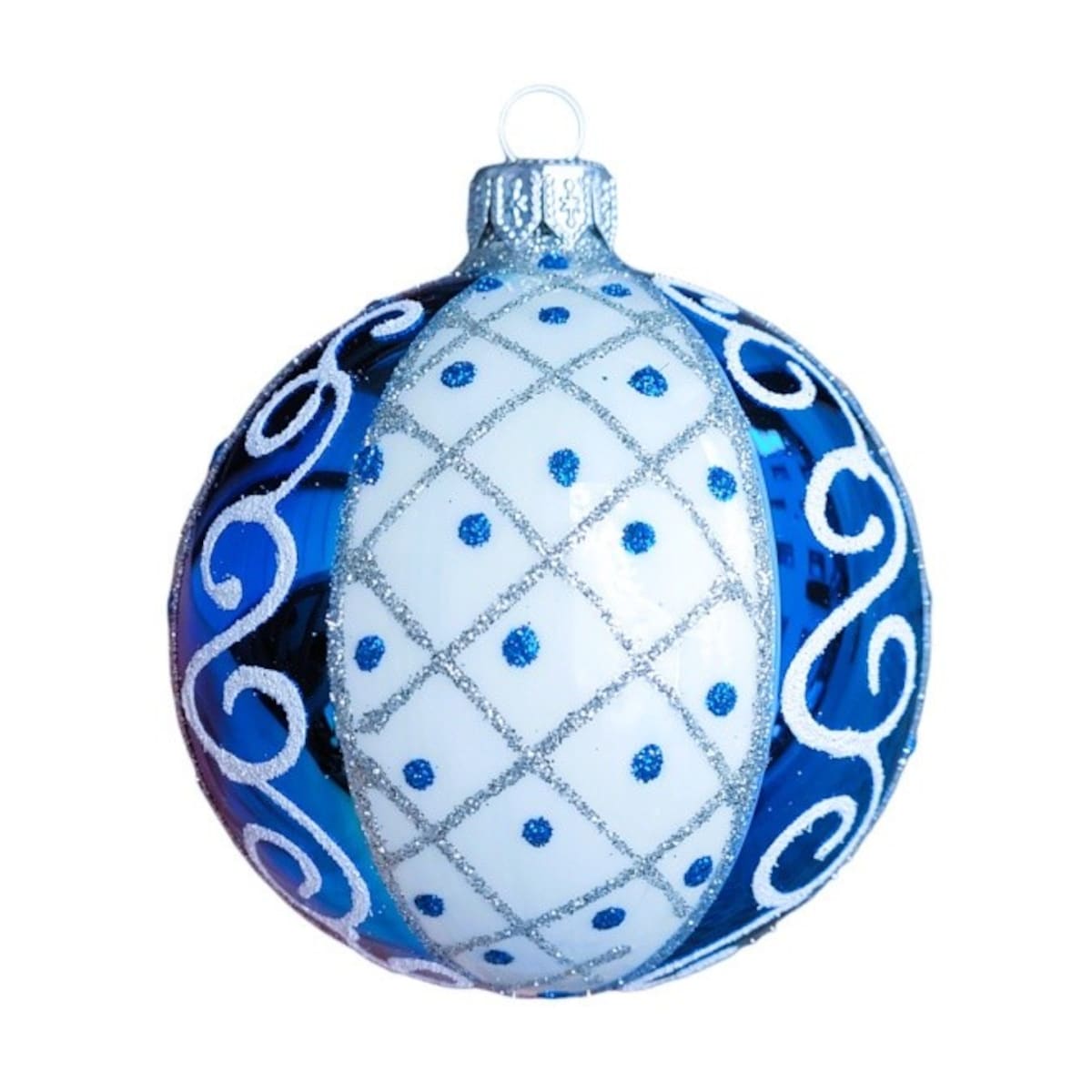 Bombka szklana 4 szt. Ø 10 cm RIFLETTORE