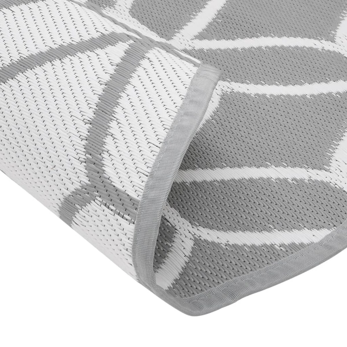 vidaXL Dywan na zewnątrz, ARAKIL szary, Ø160 cm, PP