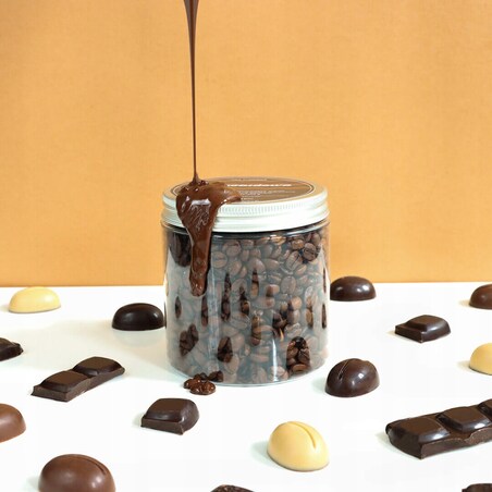 Kawa aromatyzowana o smaku CZEKOLADOWYM ziarnista ARABICA 200g PREMIUM na prezent upominek dla kobiety mężczyzny faceta mamy taty żony męża