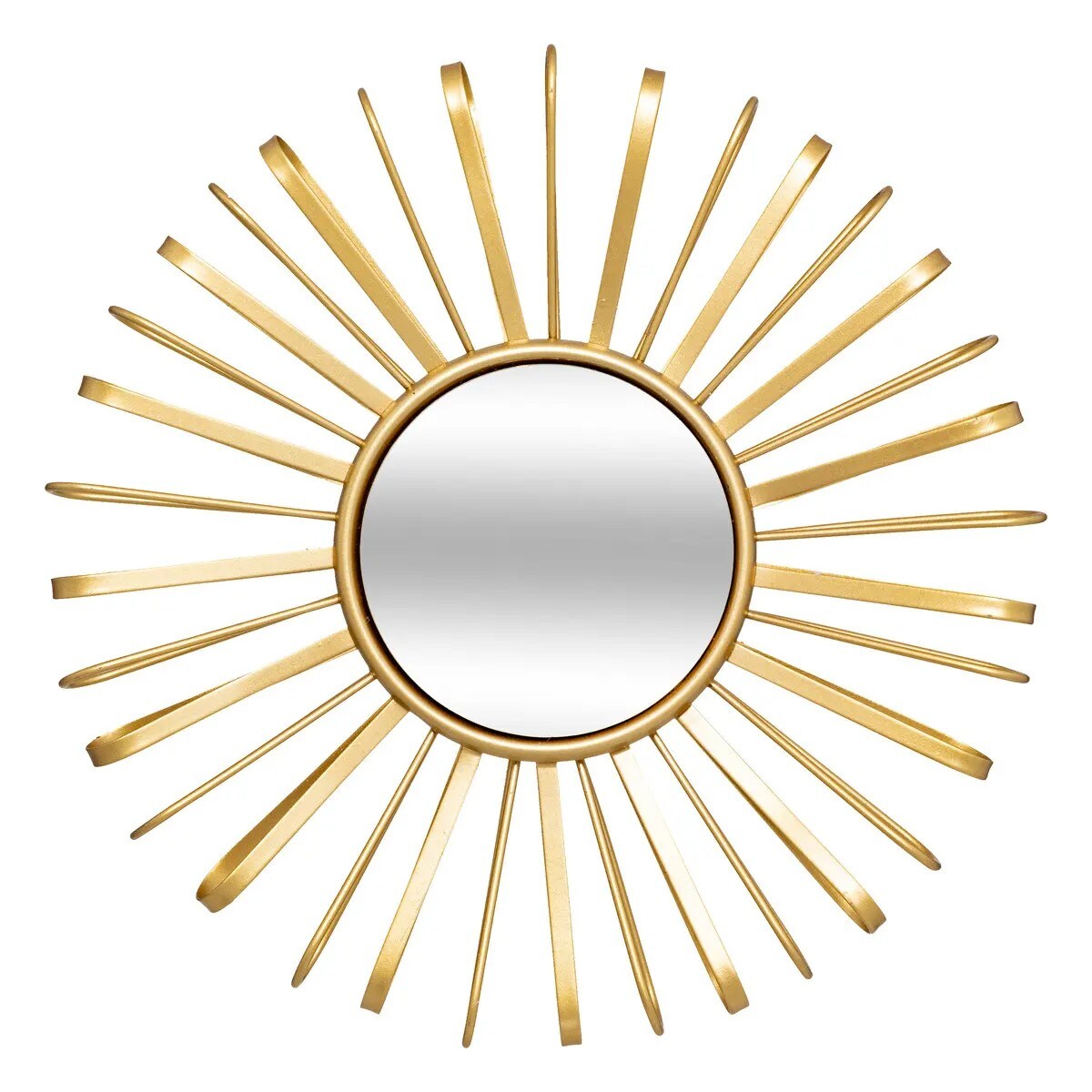 Komplet trzech lusterek złotych Warren 24,5 cm