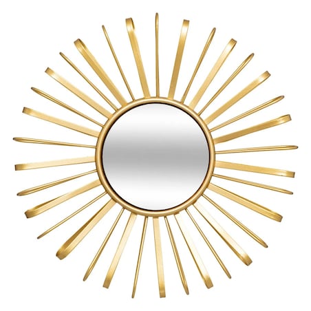 Komplet trzech lusterek złotych Warren 24,5 cm