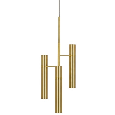 Lampa wisząca TUBI MD21405-6-300T tuby mosiądz złota