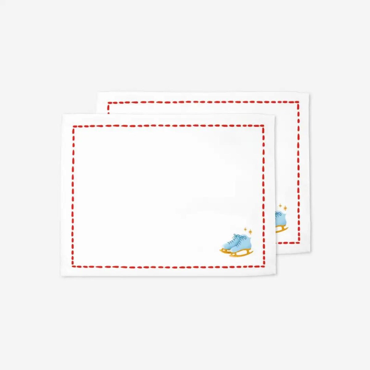 Podkładki świąteczne - Minimalistyczne łyżwy
