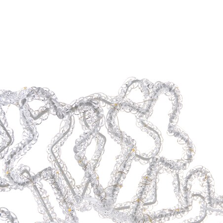 Dekoracja ogrodowa LED SILVERAN Śnieżynka 28 cm Biały
