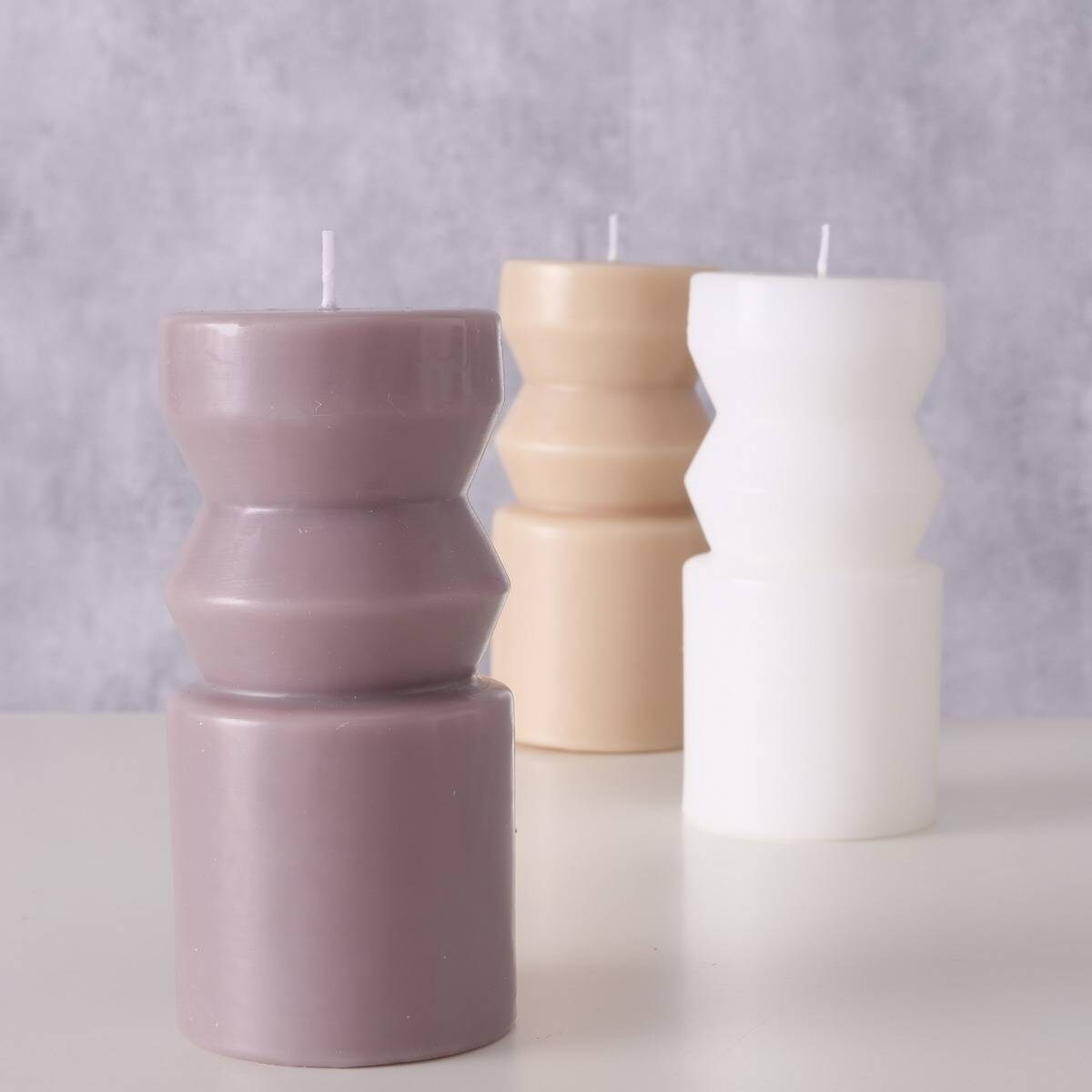 Świeca ozdobna Celona, parafinowa, 14 x 6,5 cm