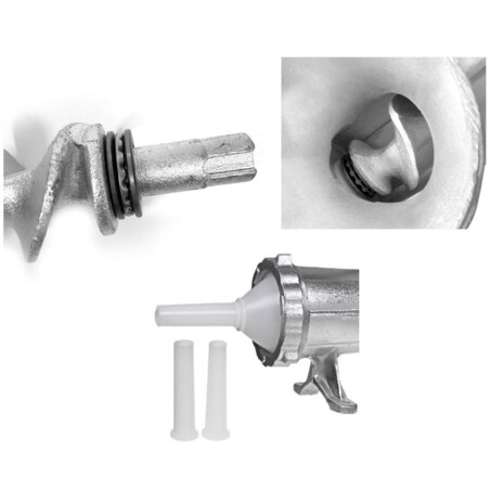 Maszynka żeliwna do mielenia mięsa #22 z kołem KINGHOFF