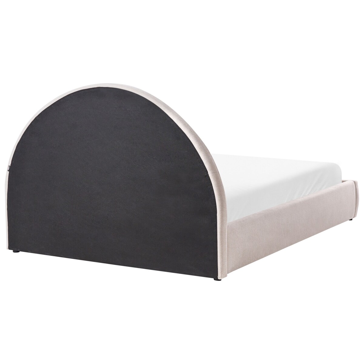 Łóżko z pojemnikiem MOUZON 140 x 200 cm Jasnobeżowy