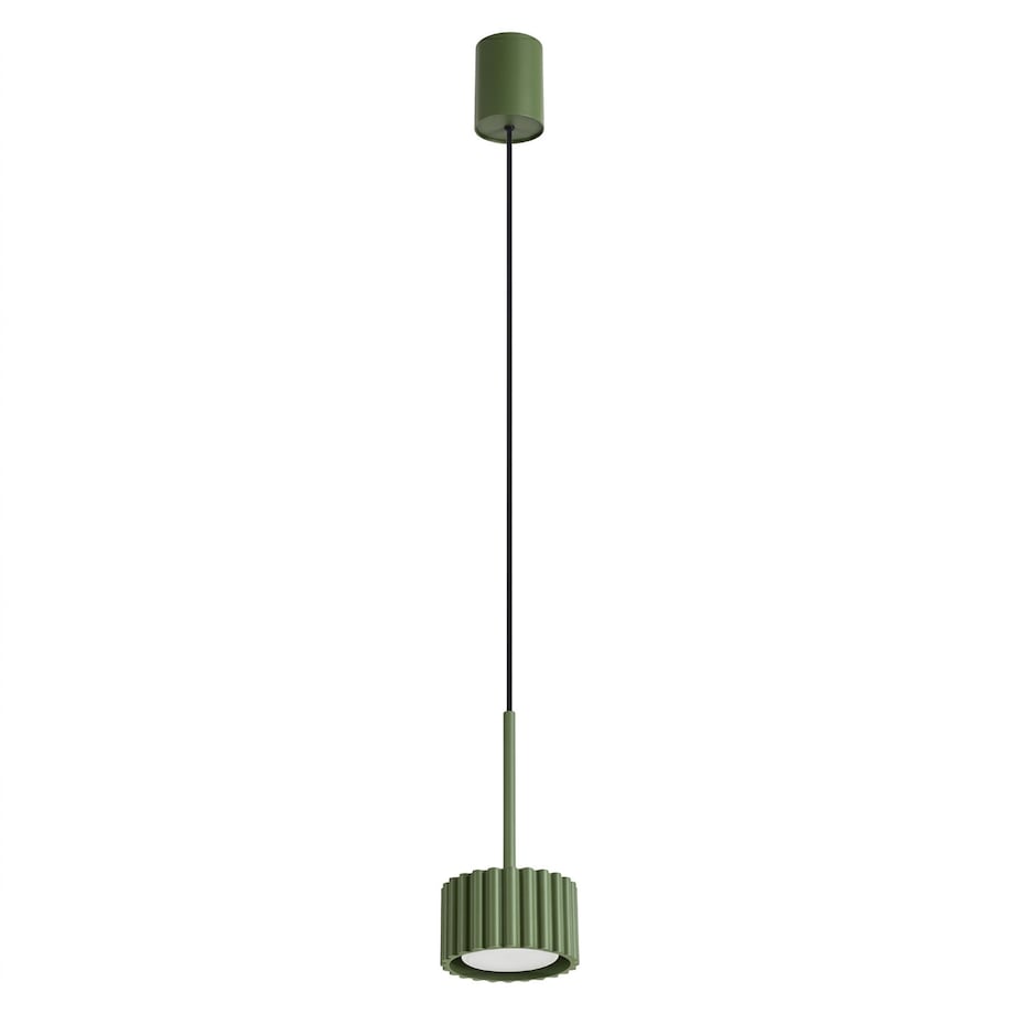 Lampa wisząca AURA 1 zielona oliwka Gx53