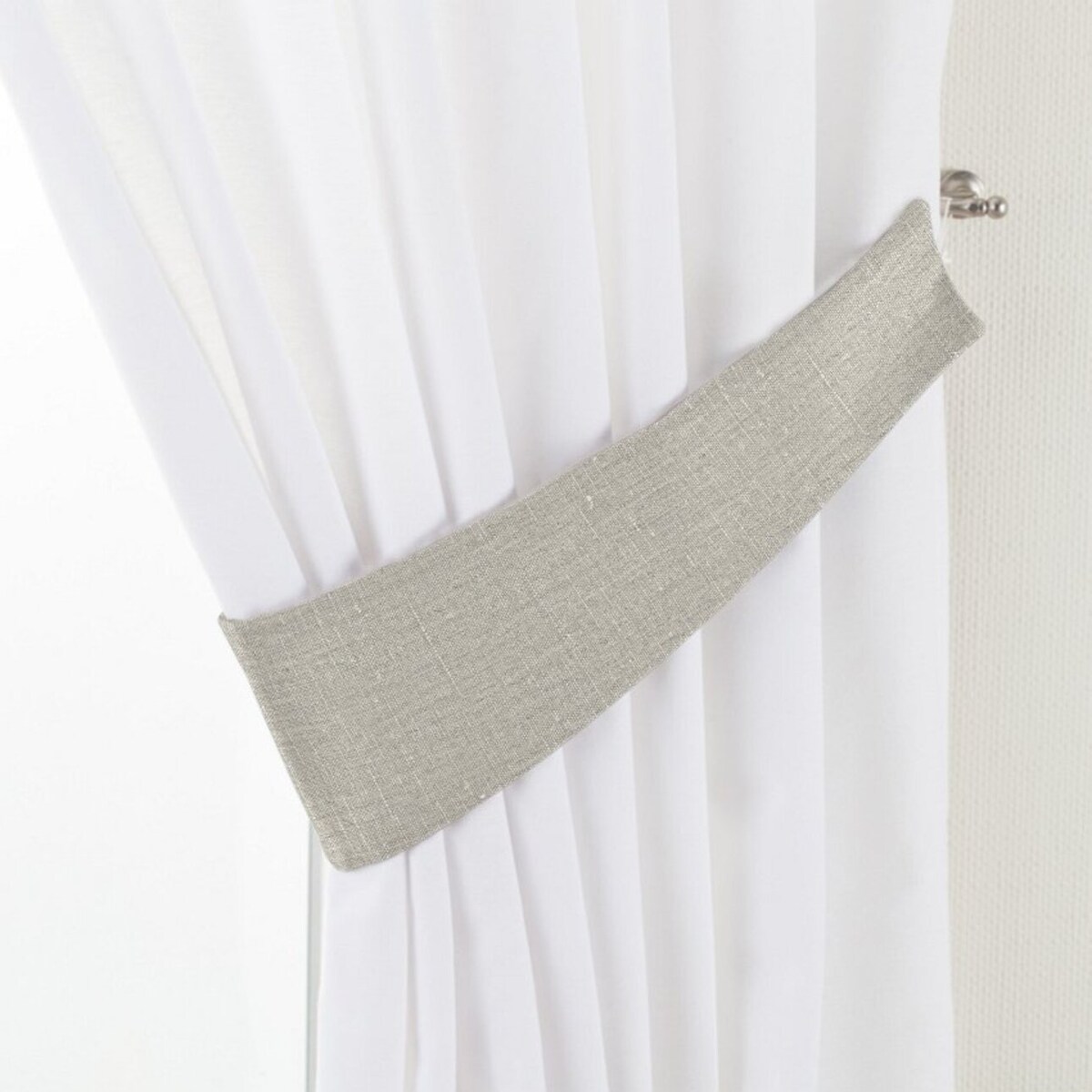 Podwiązka Victoria, naturalny len, 12 x 70 cm, Linen