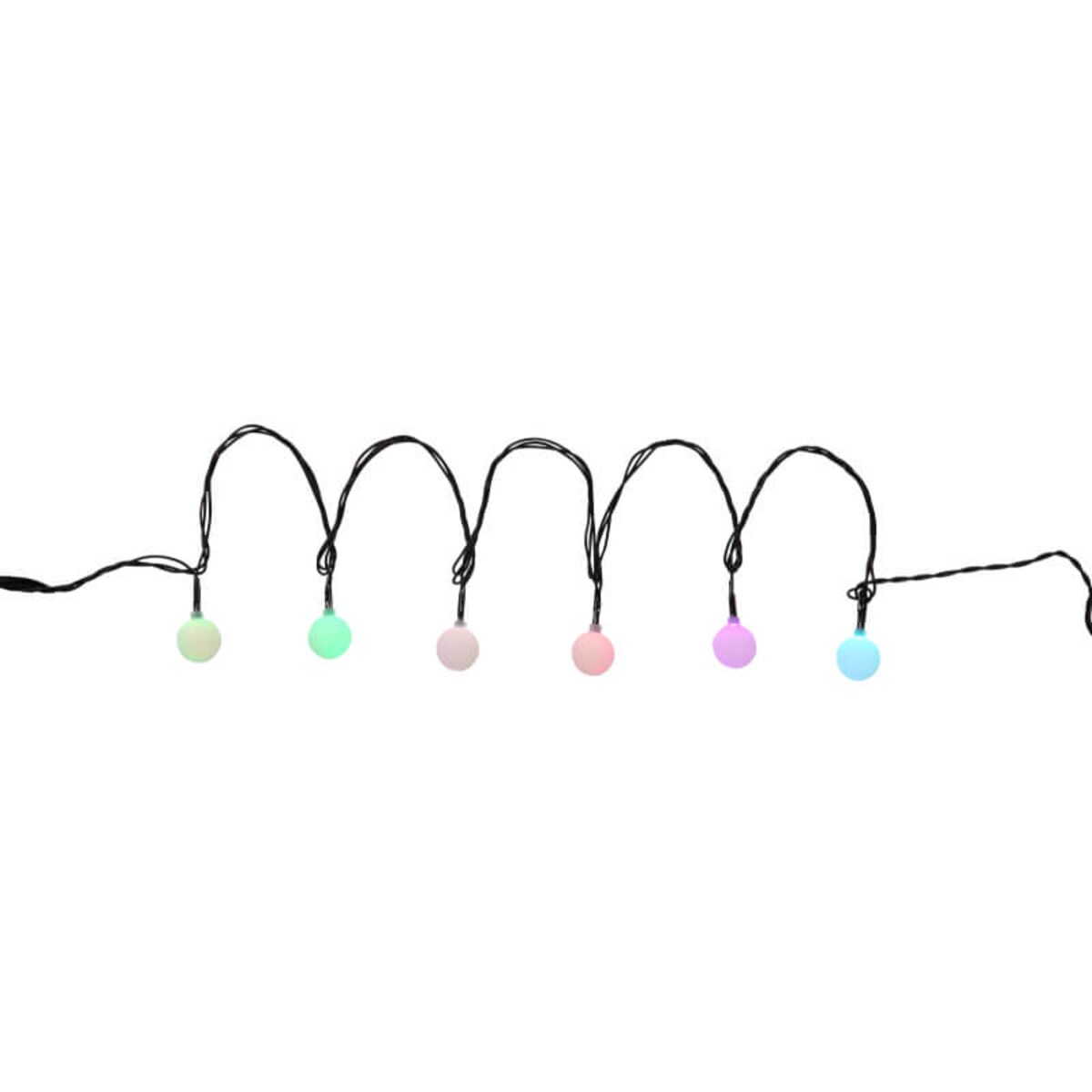 Kolorowa girlanda zewnętrzna 4,8m 25 LED 0,07W multikolor