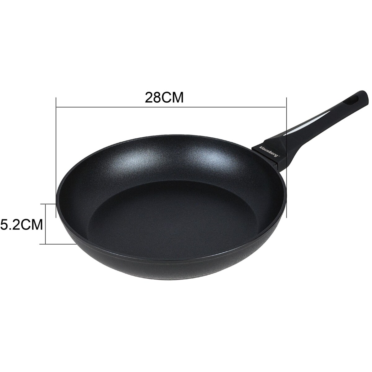 Patelnia z powłoką marmurową non-stick 28cm indukcja KLAUSBERG