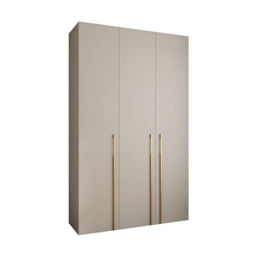 Szafa trzydrzwiowa Como 3 150 gł.40 kaszmir+złoty
