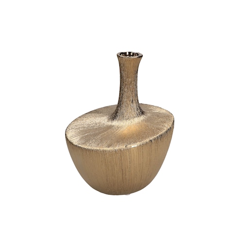 Wazon dekoracyjny Seistortotu - Złoty, 23.5 cm