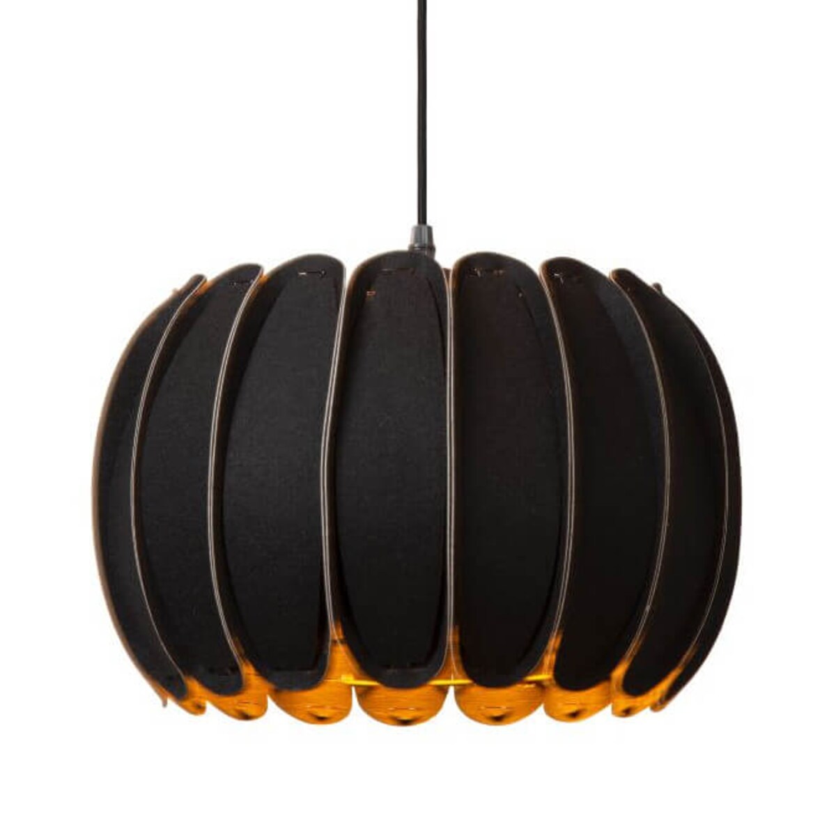 Lampa wisząca filcowa Spencer 34445/30/30 Lucide do salonu czarna