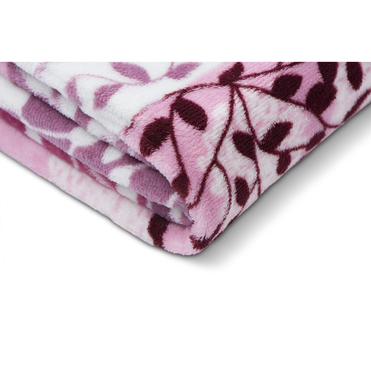 Konsimo NEPETO Pled, fioletowy/różowy/kremowy