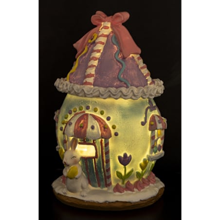 Dekoracja - wielkanocny domek LED 19,5x13x13 cm TORRE-III