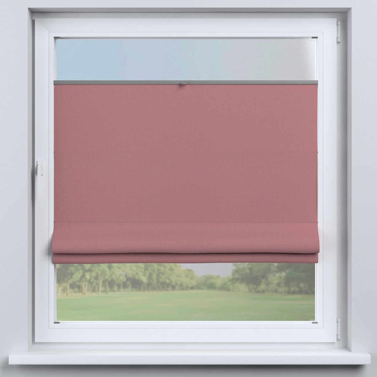 Roleta plisowana rzymska Sycylia, zgaszony róż, Cotton Panama