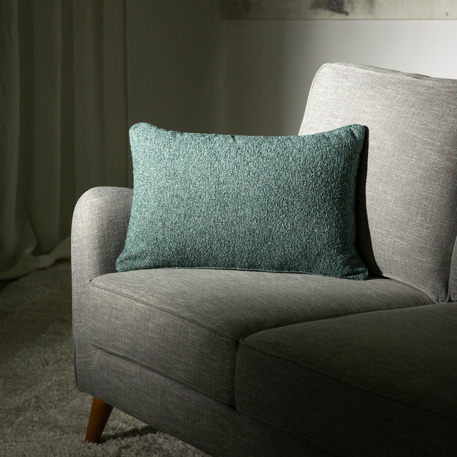 Poszewka Gabi na poduszkę prostokątna 60x40 zielony melanż