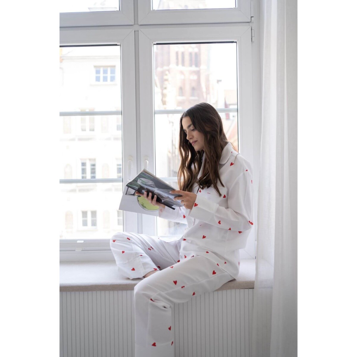 Piżama Serduszka długa L