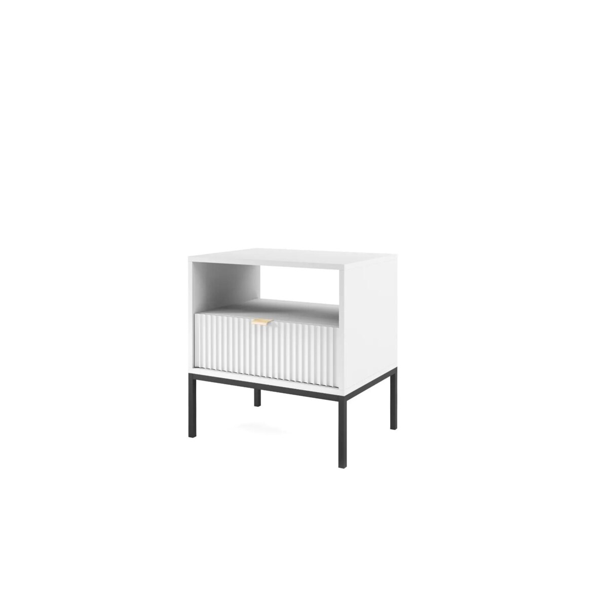 Szafka nocna MILONA 54 cm biała mat