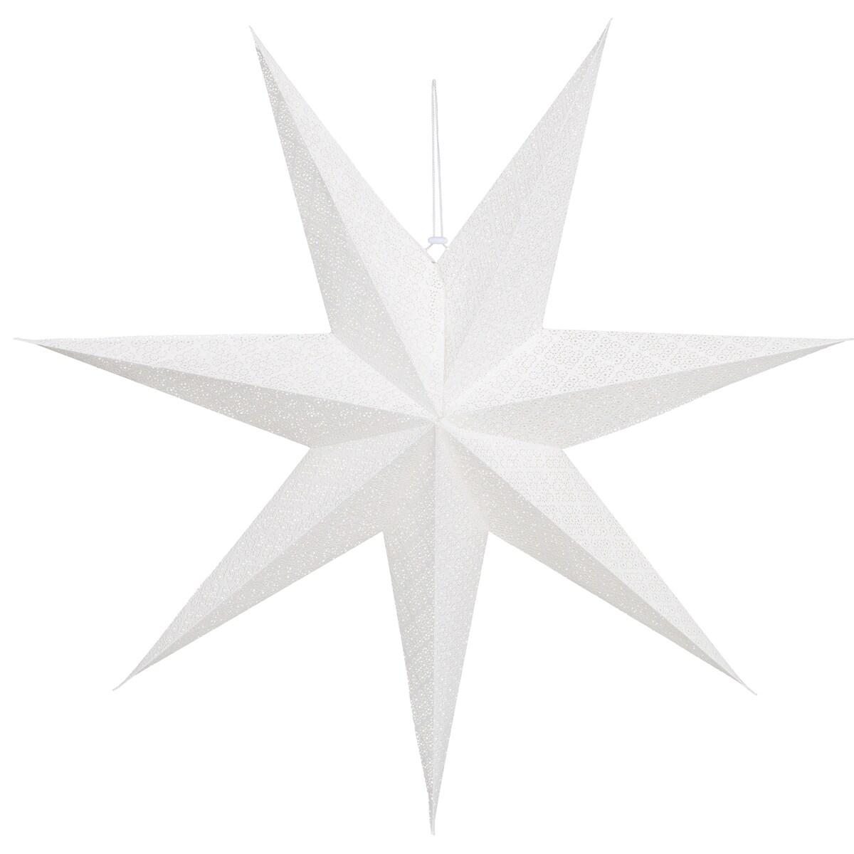 Gwiazda papierowa z ażurowym wzorem, 75 cm, 7-ramienna