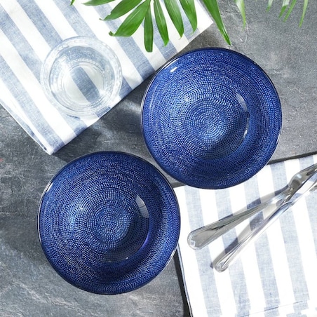 VILLA ITALIA Miseczka szklana 15,5 cm BLU INCANTO