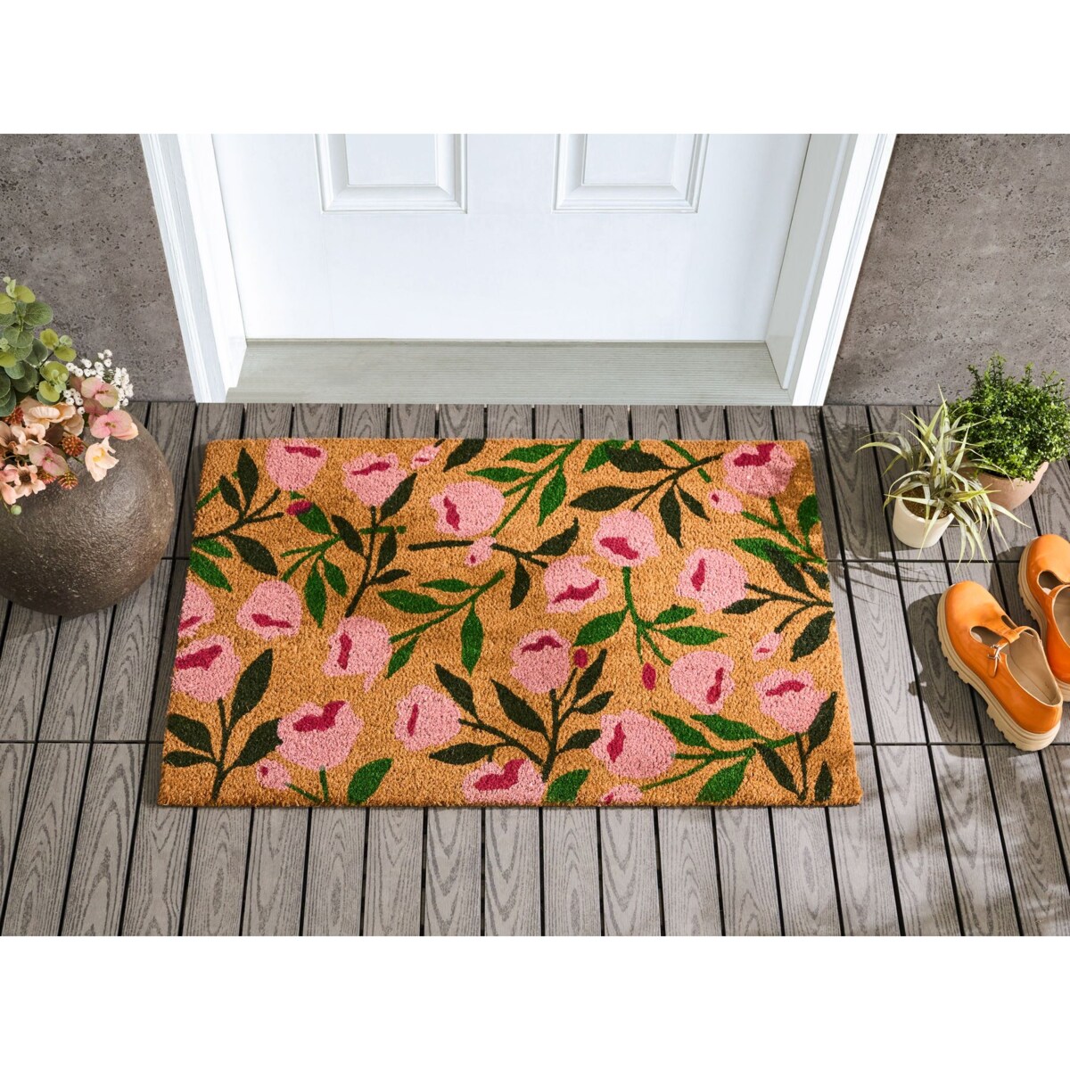 Wycieraczka MANGUAO Naturalny 60 x 90 cm Włókno kokosowe