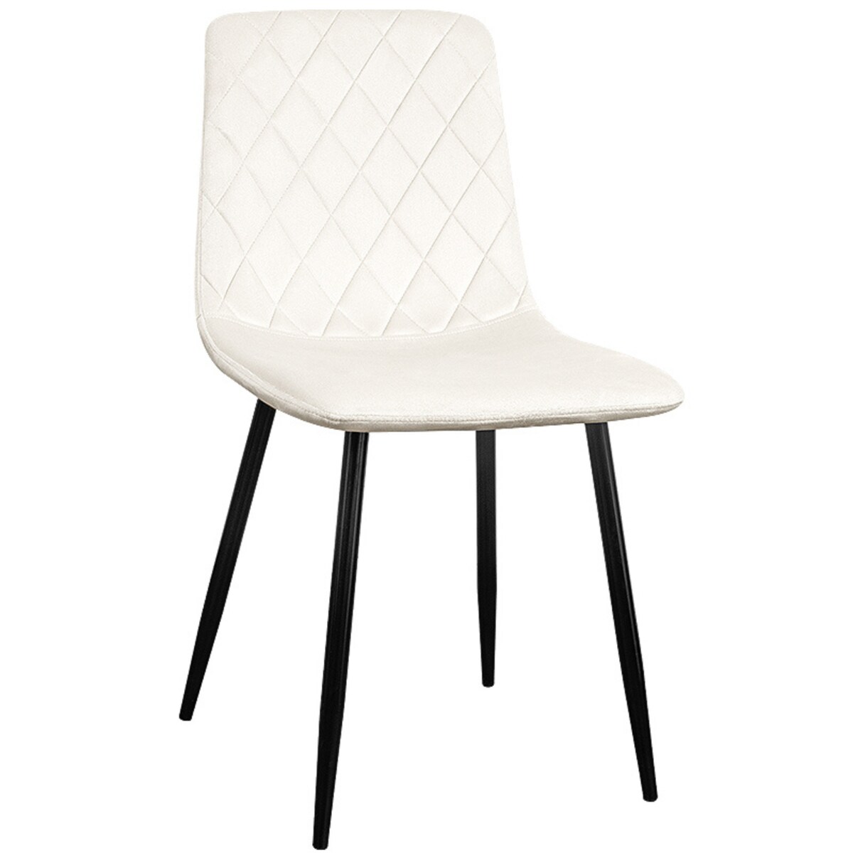 Krzesło beżowe tapicerowane pikowane welurowe nowoczesne wygodne velvet