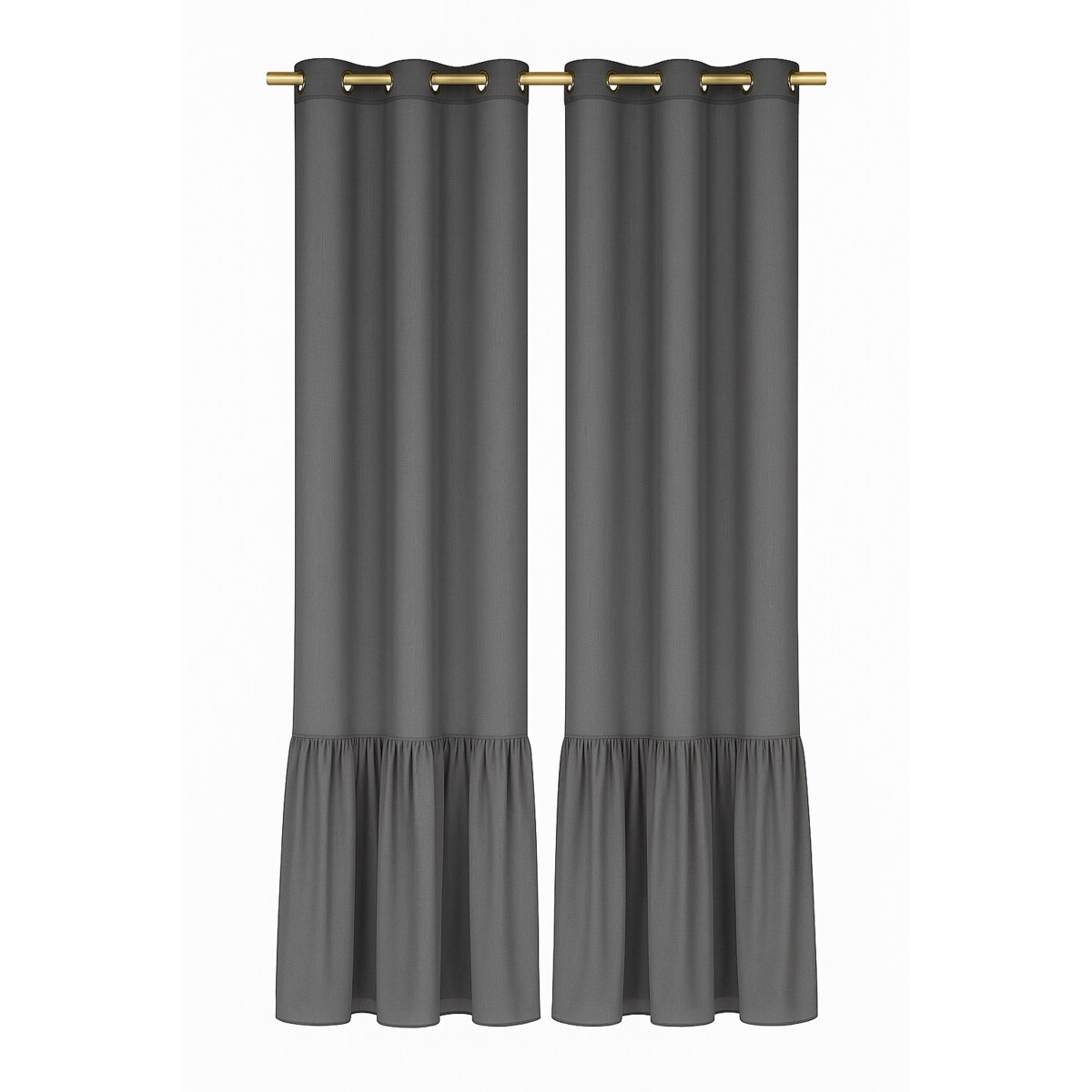 firana "pleat" z falbaną 140x250 cm