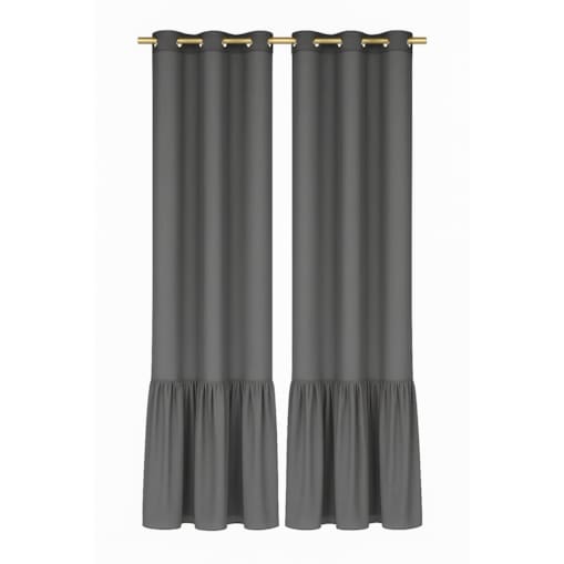 firana "pleat" z falbaną 140x250 cm