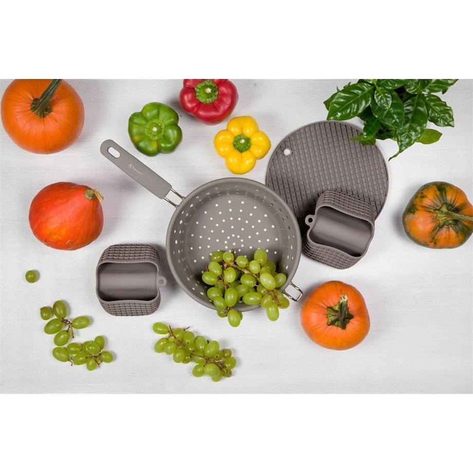 Kassel SILIKONOWY ZESTAW KUCHENNY Z DURSZLAKIEM 93705