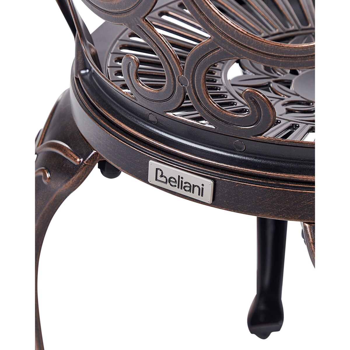 Krzesło ogrodowe Metal Brązowy TRIORA