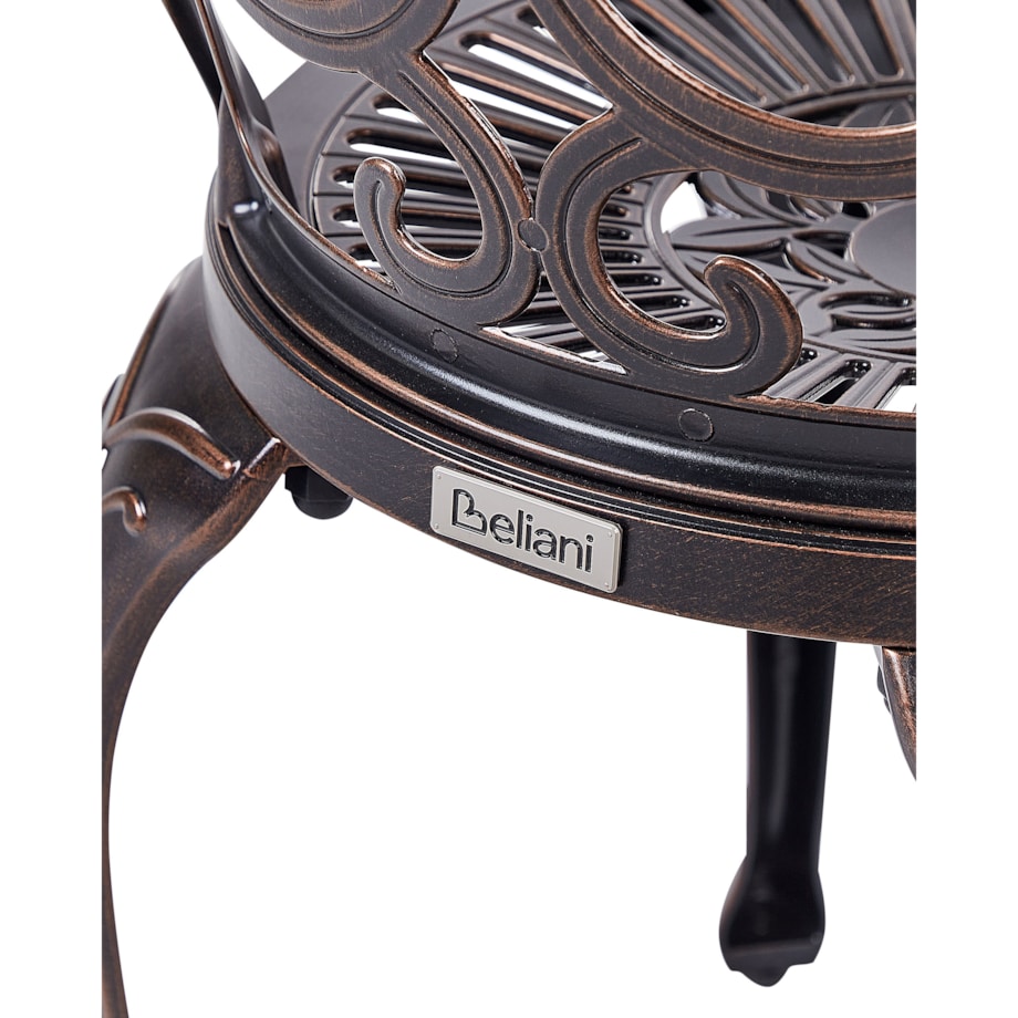 Krzesło ogrodowe Metal Brązowy TRIORA