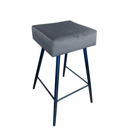 Hoker niski OLIMP BL VELVET ciemno szary