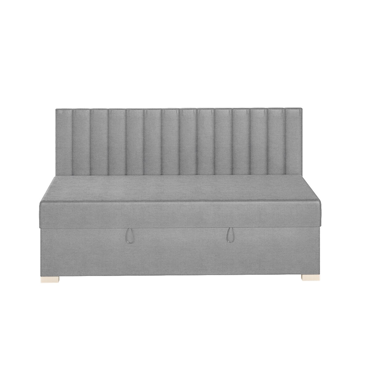 Mesonica Łóżko Chill, linie szare, 90x200