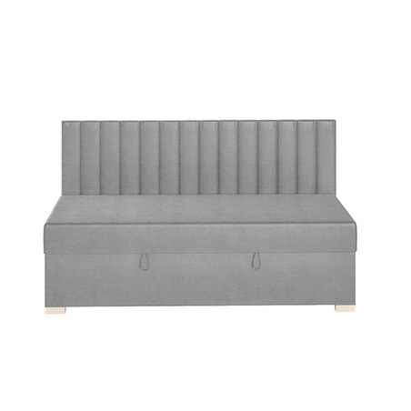 Mesonica Łóżko Chill, linie szare, 90x200