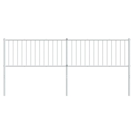 vidaXL Metalowe wezgłowie, białe, 200 cm