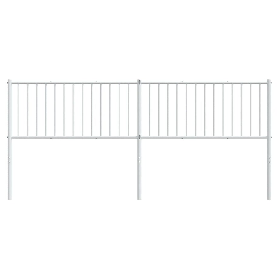 vidaXL Metalowe wezgłowie, białe, 200 cm