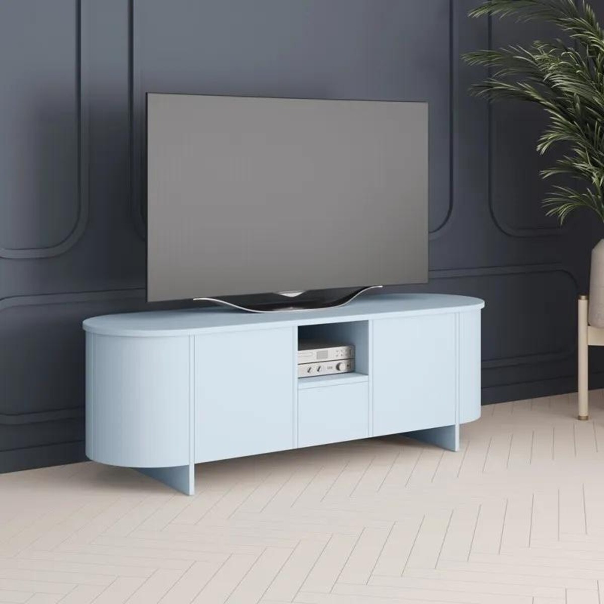 Szafka RTV MILETO 163 niebieska