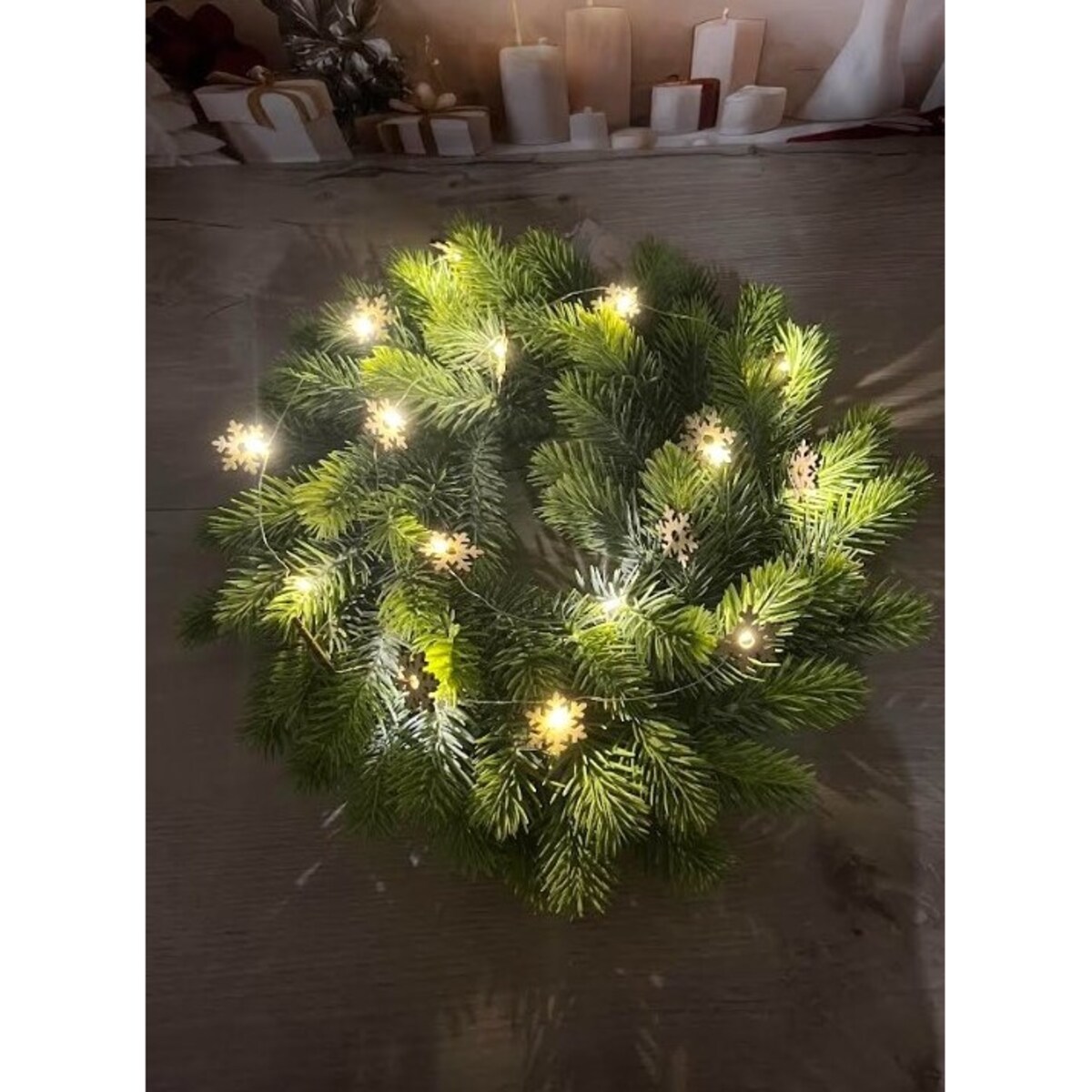 Lampki Led Na Choinkę Drucik Na Baterię Śnieżynki