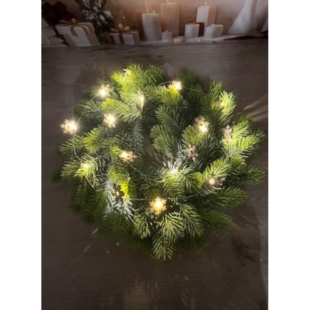 Lampki Led Na Choinkę Drucik Na Baterię Śnieżynki