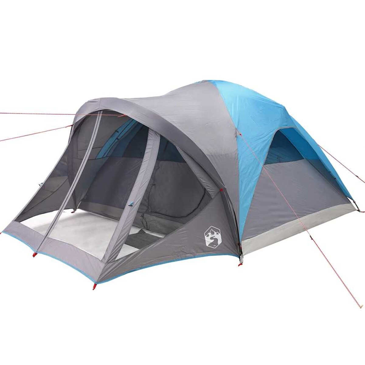 vidaXL Namiot rodzinny, tunelowy, 6-os., niebieski, wodoszczelny