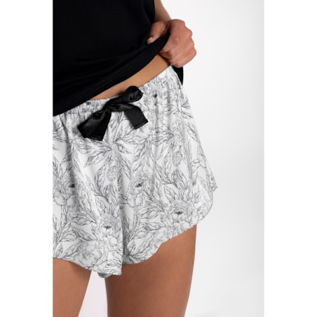 Piżama Diune Black-White, XXL