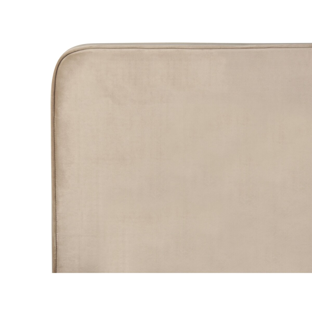 Łóżko welurowe 180 x 200 cm beżowoszare VALOGNES