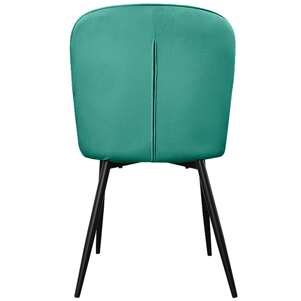 Krzesło tapicerowane do salonu jadalni welurowe wygodne zielone