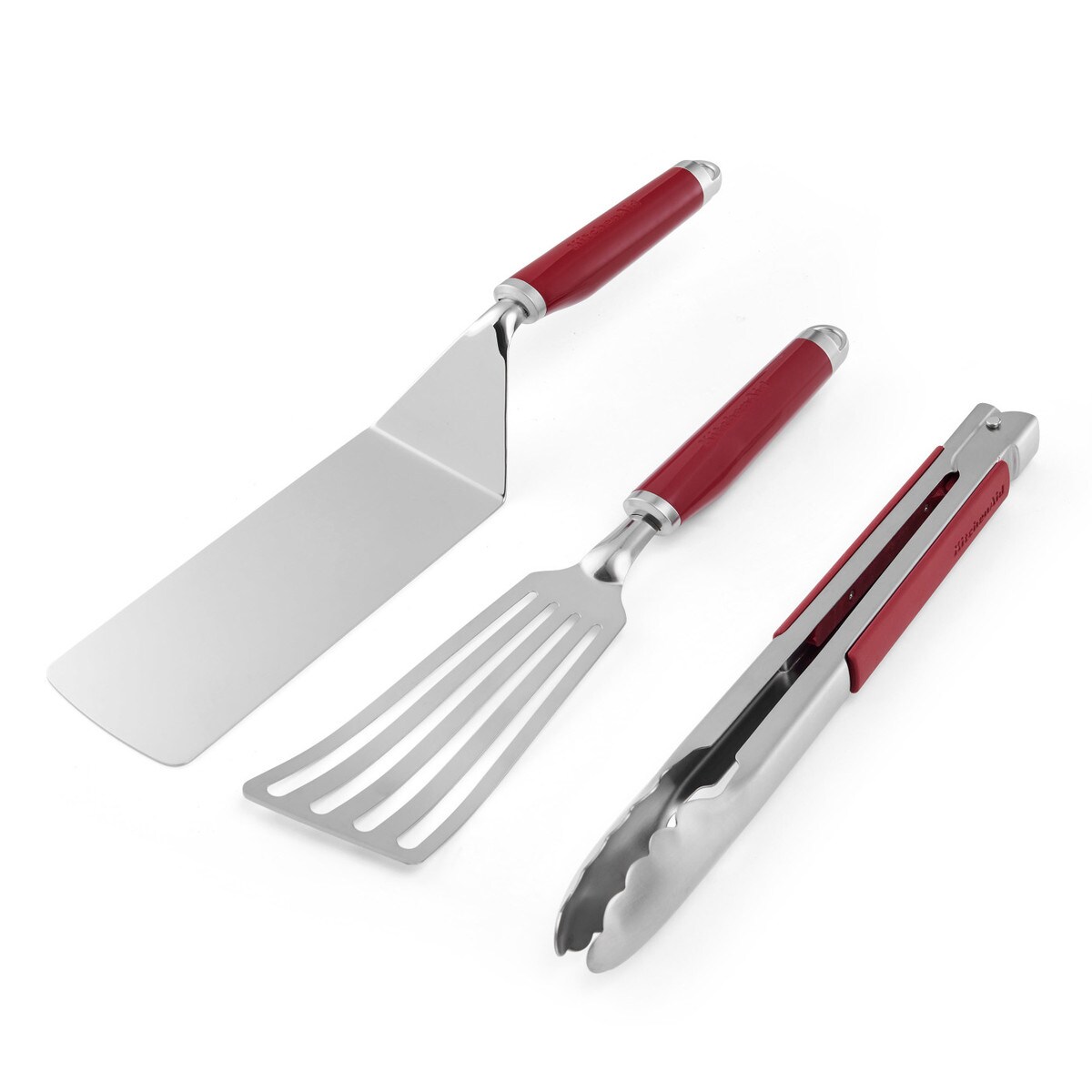 KitchenAid zestaw do grilla szczypce + 2 łopatki Empire Red