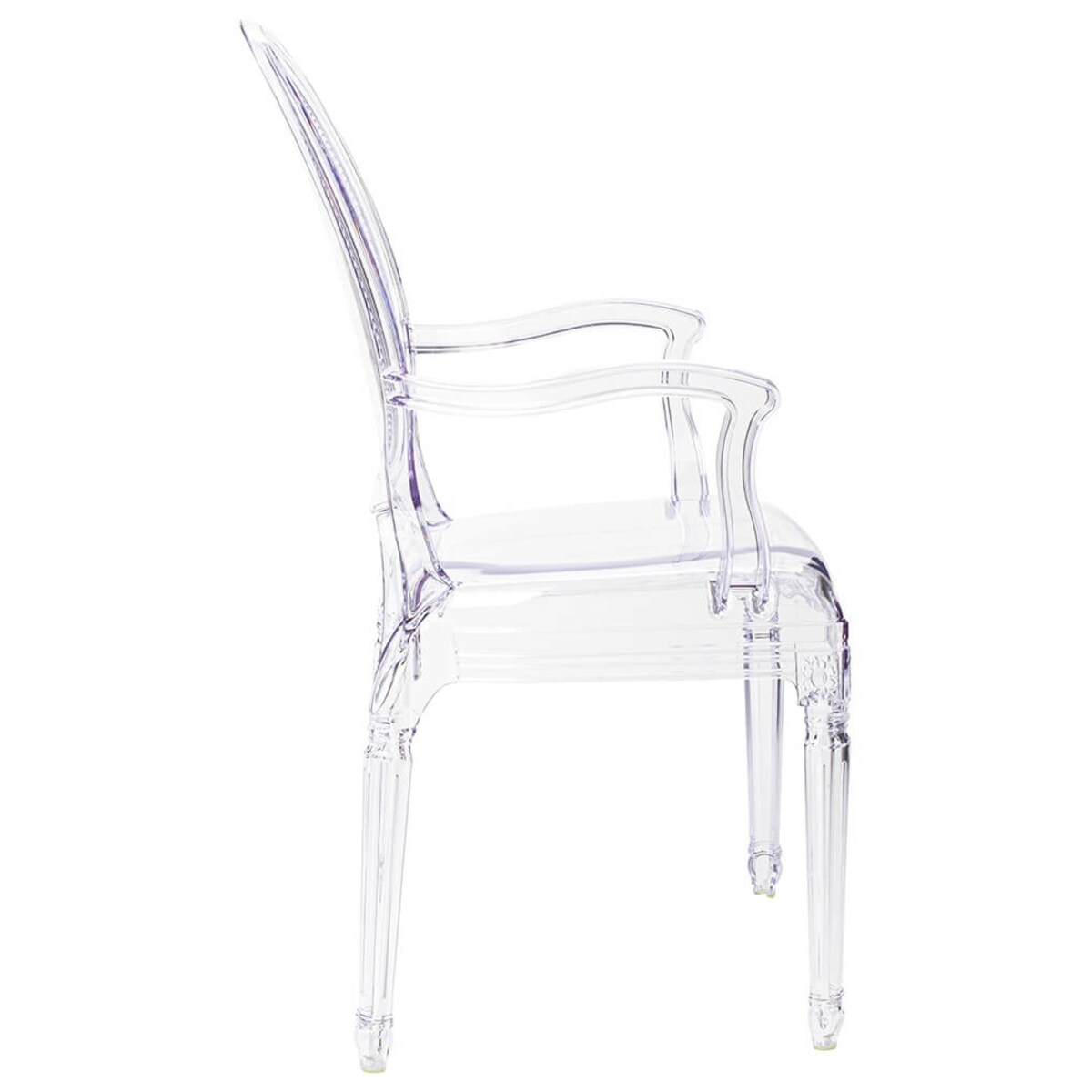 Krzesło Prince Arm KH010100202 do sypialni przezroczyste