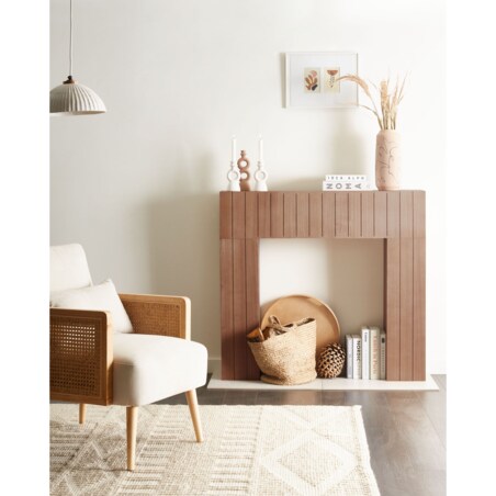 Portal kominkowy BUNBURY Jasnobrązowy